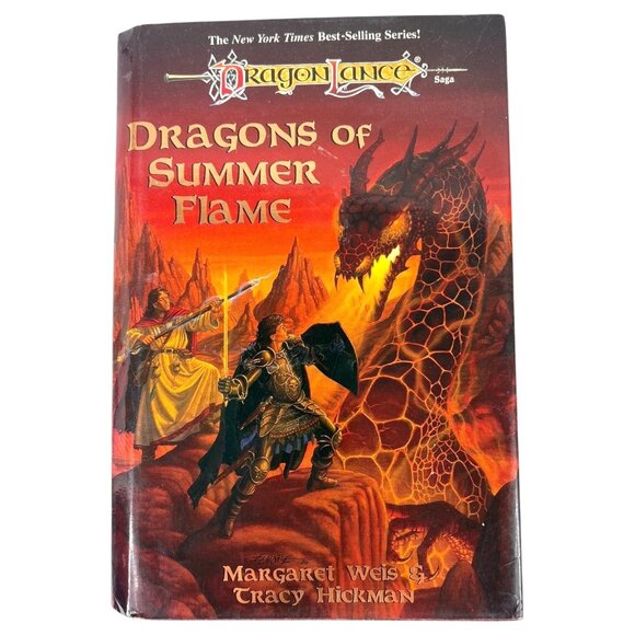 Dragonlance Chronicles Dragons Of Summer Flame HC DJ Book 1995 1st Edition Print - Picture 1 of 9